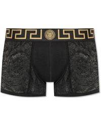 Versace - Boxershorts Met Greca-Tailleband En Kant - Lyst