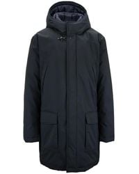 Fay - Herren Automatische Knopf Parka Mit Reißverschluss - Lyst