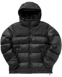 Napapijri - Jassen ,Zwart ,Hooded Jacket Met Synthetische Vulling - Lyst
