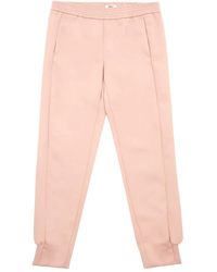 Lardini - Rosa tech-textilhose mit elastischem bund - Lyst