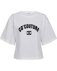 co'couture - Tops ,Wit ,T-Shirt - Lyst