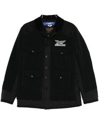 Junya Watanabe - Jassen ,Zwart ,Wol Wollen Jas - Lyst
