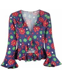Saint Laurent - Blouses - Lyst