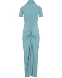 Alaïa - Blaues Kleid Für Elegante Anlässe - Lyst