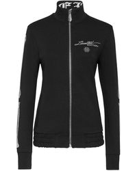 Philipp Plein - Jogging Jacket Full Zip Crystal Stones Skeleton - Lyst