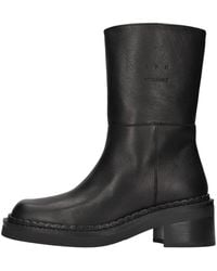 COPENHAGEN - Leder-Ankle Boot - Lyst