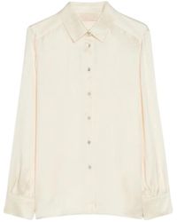 iBlues - Overhemden ,Wit ,Satijn Iblsalice Satin Shirt - Lyst