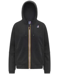 K-Way - Hoodies & Sweatvesten ,Zwart ,Felpa Con Cappuccio Prosper Br - Lyst