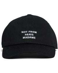Drole de Monsieur - Schwarze slogan-kappe - Lyst