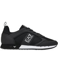 EA7 - Mesh Panelled Lace-Up Laufschuhe - Lyst