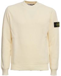 Stone Island - Geribbelde Katoenen Trui Met Ronde Hals - Lyst