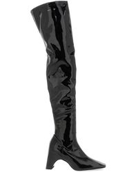Coperni - Stretch patent faux leather cuissardes stiefel,over-knee boots - Lyst