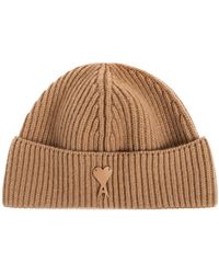 Ami Paris - Accessoires ,Wol Merino Wool Beanie - Lyst