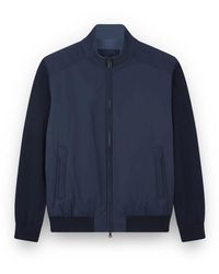 Paul & Shark - Luxe Hybrid Zip-Up Sweater - Lyst