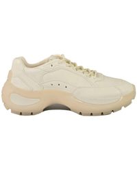 Sportmax - Leder-sneakers mit gummisohle - Lyst