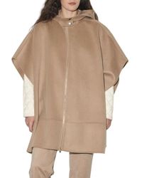 Kaos - Jassen ,Bruin ,Cape Coat - Lyst