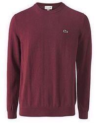 Lacoste - Round-Neck Knitwear - Lyst