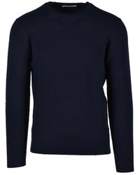 Kangra - Truien & Vesten ,Blauw ,Wol Merino Wollen Trui - Lyst