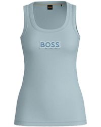 HUGO - Sleeveless Tops - Lyst