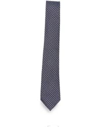 Ferragamo - Accessoires ,Blauw ,Zijden Das - Lyst