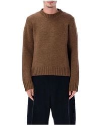 Studio Nicholson - Truien & Vesten ,Bruin ,Wol Cree Sweater - Lyst