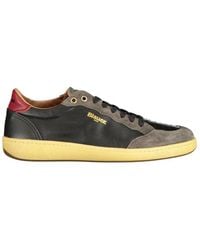 Blauer - Schwarzer polyester sneaker - Lyst