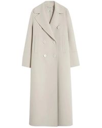 Max Mara - Jassen ,Blauw ,Wol Geknoopte Jas - Lyst