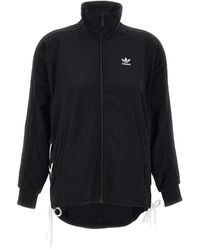 adidas - Fitness ,Zwart ,Katoen Zip-Through Hoodie - Lyst