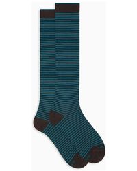 Gallo - Lange hellblaue baumwollsocken - Lyst