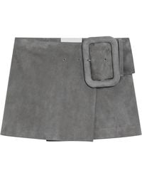 Ami Paris - Mini Rok Met Grote Gesp Riem - Lyst