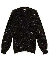 Twinset - Truien & Vesten ,Zwart ,Polyester Sequin Cardigan - Lyst