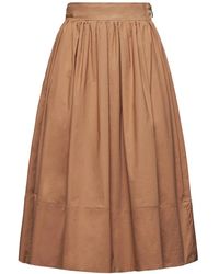 Silvian Heach - Lange Rok Met Gerimpelde Details - Lyst
