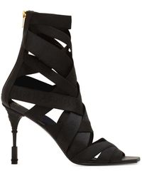 Balmain - Logo-embossed Moneta Sandals 95 - Lyst