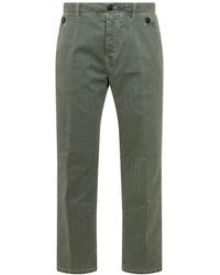 The Seafarer - Grüne jeans mit knopfverschluss und logo - Lyst