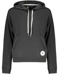 Converse - Hoodies & Sweatvesten ,Zwart ,Hoodie Met Lange Mouwen - Lyst