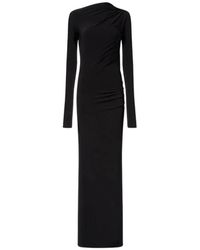 ANDAMANE - Zwarte Elegante Jurk - Lyst