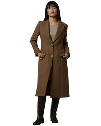 Kocca - Jassen ,Bruin ,Stijlvolle Blazer Stijl Jas Met Revers - Lyst