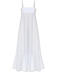 Moschino - Kleedjes ,Wit ,Jurk Met Bandjes - Lyst