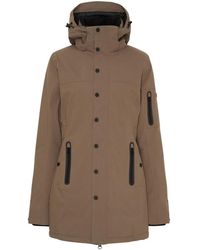 Notyz - Jassen ,Bruin ,Leer Functionele Winterjas - Lyst