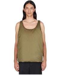 Prada - Jassen ,Groen ,Nylon Re Nylon Padded Gilet - Lyst