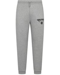 Philipp Plein - Broeken ,Grijs ,Katoen Fleece Joggers Greatness - Lyst