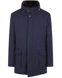 Moorer - Jassen ,Blauw ,Drive Jacket - Lyst