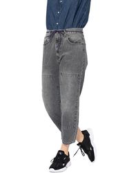 Levi's Barrel Crop With Maxi Patches - Grijs