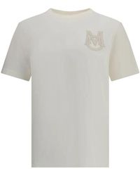 Moncler - T-Shirt Met Logo En Applicatie - Lyst