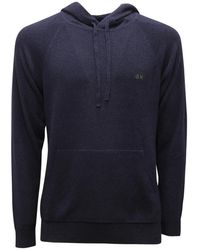 Sun 68 - K34127 07 Maglione Hood Bouclé Sweater - Lyst