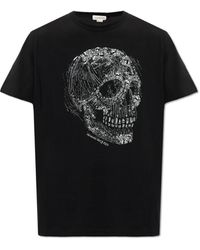 Alexander McQueen - Bedrucktes t-shirt - Lyst