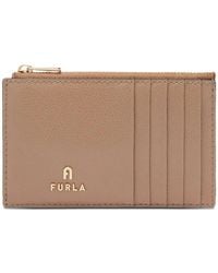 Furla - Accessoires ,Leer Camelia M Zipped Card Case - Lyst