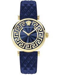 Versace - Lady Lederarmbanduhr - Lyst