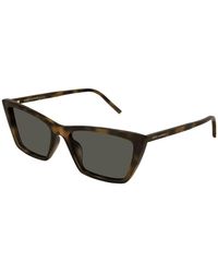 Saint Laurent - Mica Thin Sonnenbrille - Lyst