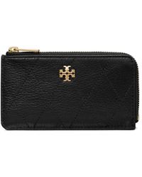 Tory Burch - Charlie Quilted Zip Card Case - Lyst